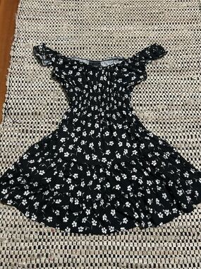 Urban outfitters black and white floral mini dress